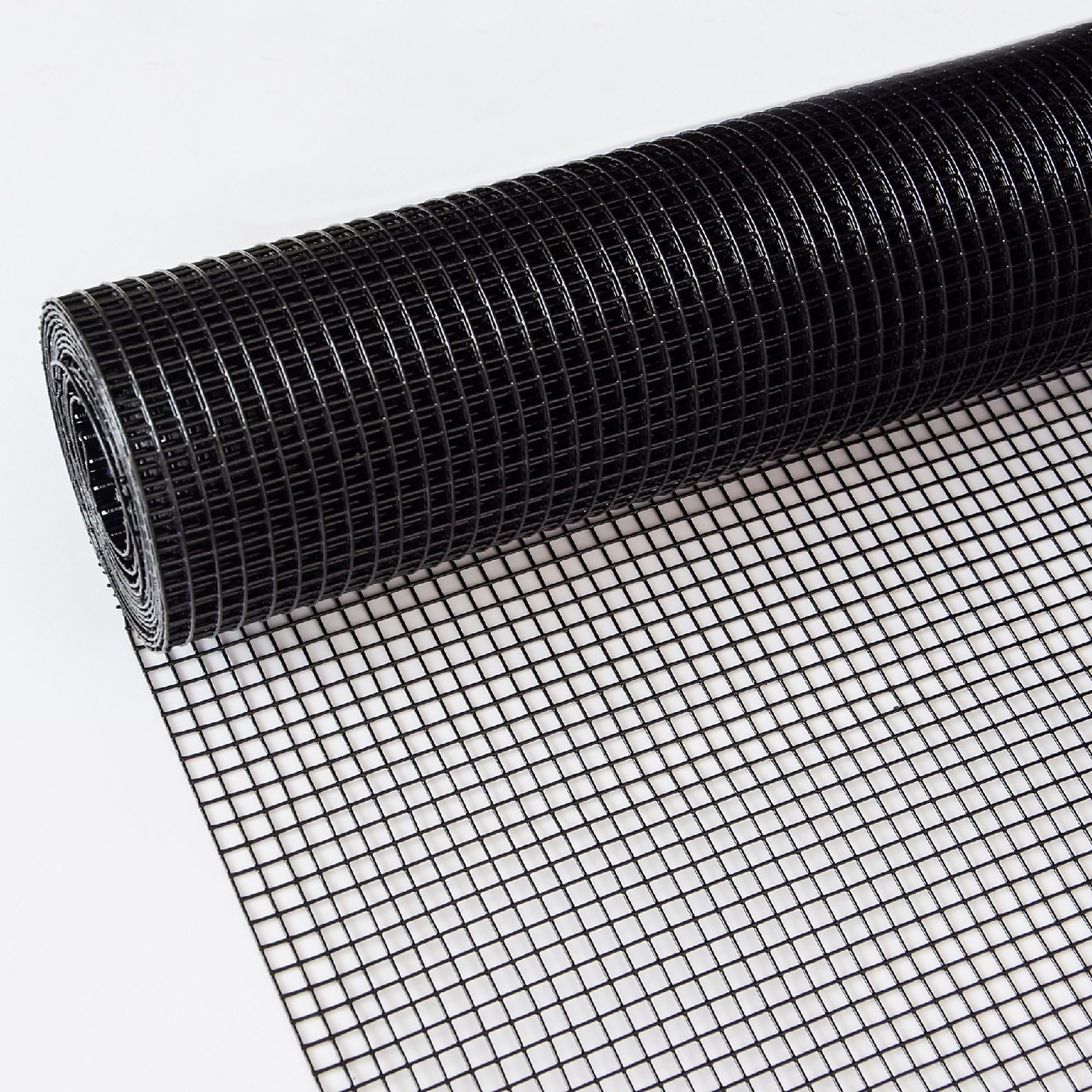 BlackTeck Vinyl Coated Welded Wire Fence — 2ft. x 50ft., 21-Ga., Galvanized Steel, Model# N2-160457